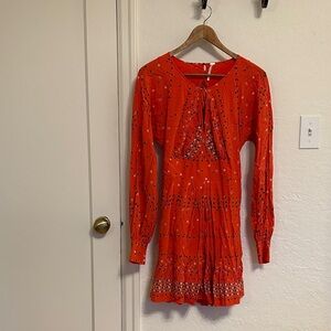 Vibrant Free People Women's Dress